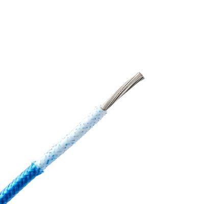 Bom preço A fibra de vidro do cabo da resistência de fogo da isolação da borracha de silicone tece o fio Em linha