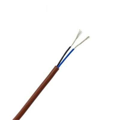 Bom preço FEP/ Silicone 200c 2 núcleos cabo de sensor blindado multinúcleo 2 X 0,34 MM2 Em linha