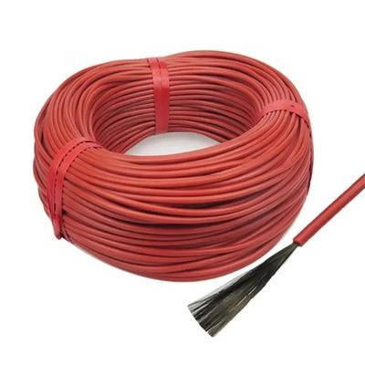 Bom preço Coberturas elétricas que derretem a borracha de silicone 18K isolado da fibra do carbono do cabo de aquecimento 20ohm Em linha
