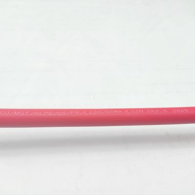 Bom preço Cable de instrumentação 300/500V 2C2.5 CU/MGT/XLPE/OS/FR/LSZH/GSWA/LSZH 2x2.5 Em linha