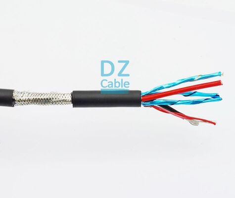 Bom preço Cabos industriais personalizados   Multicore + Multipair Shielded TPV Cable 4 pares + 2 núcleos Em linha